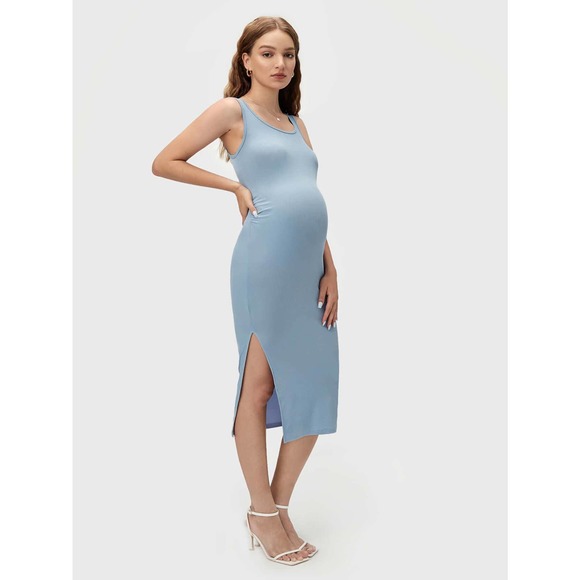 BASICS Maternity Split Tank Dress - Picture 4 of 11